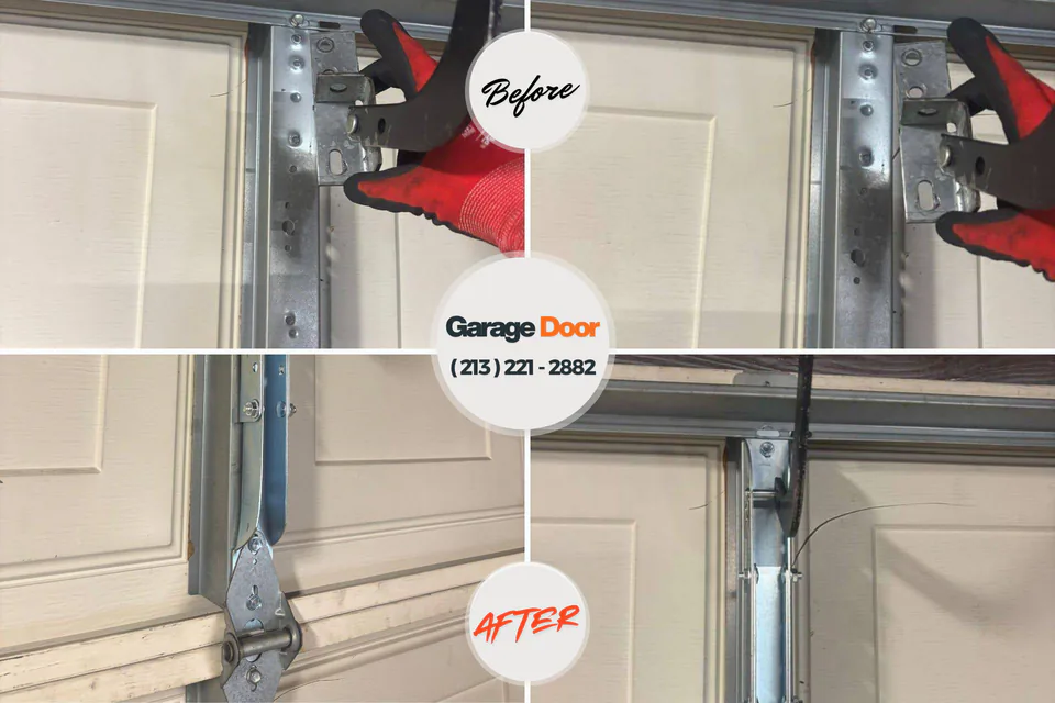Before and after: garage door repair Elkton, KY